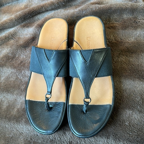 L’ AMOUR Des Pieds Chantara Black Sandal Sz 7.5 - Picture 3 of 12